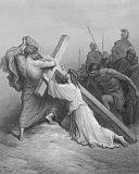 Dore_41_Mark15_Jesus Falls with the Cross